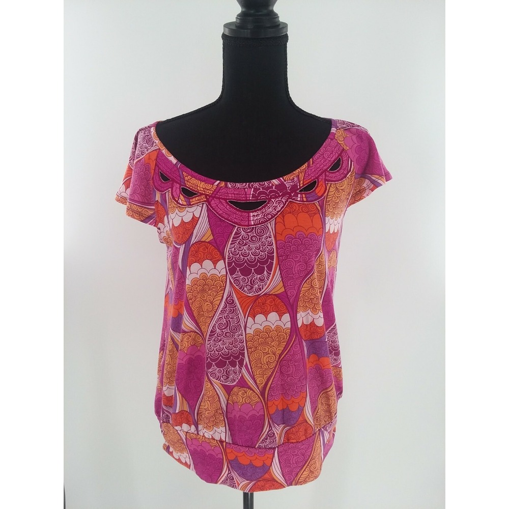 Axcess Multi colored Blouse Size Medium